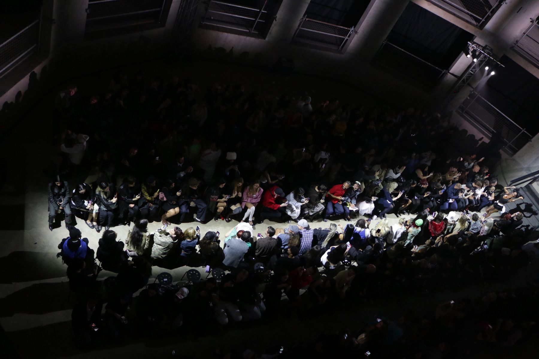 Audience filling a venue floor